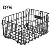 Bike Rear Storage Basket with Liner Foldable Heavy Duty Large Capacity Holds 56Lbs Universal MTB Road Mountain Bicycle Metal Wire Basket Bike