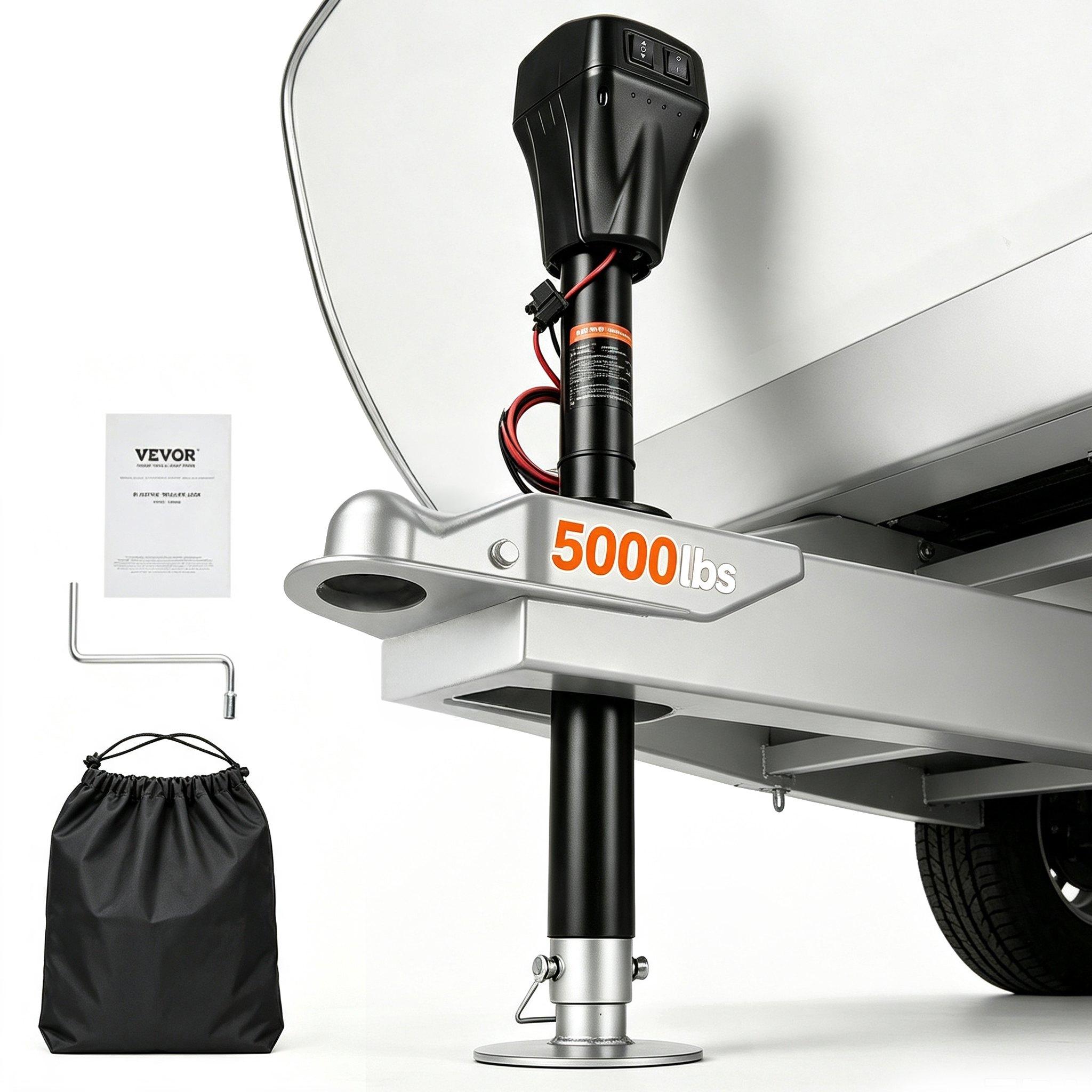 VEVOR elektriskais piekabes domkrats, 5000 lbs