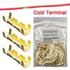 50/100/200pcs 0.3-1.5mm2 Teeth Fascia Terminal Terminal Line Wiring Tab Cold Inserts Connectors Cold Terminal
