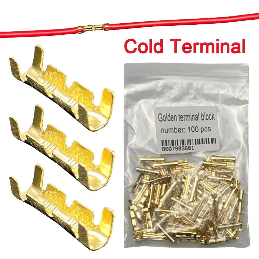 50/100/200pcs 0.3-1.5mm2 Teeth Fascia Terminal Terminal Line Wiring Tab Cold Inserts Connectors Cold Terminal