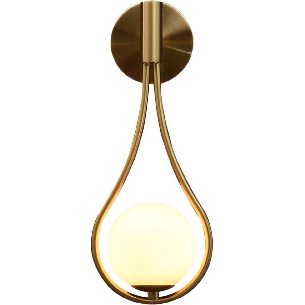 BOKT Frosted White Glass Globe Lamp Shade Replacement Milk Glass Ball Lampshade Cover Opal Sphere Shade for Pendant Light, 5.9” Diameter, 2.64"