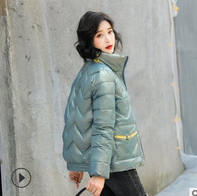 Winter new down cotton-padded clothes women's short student bread clothes colored hooded long-sleeved loose small cotton-padded jackets leave-in