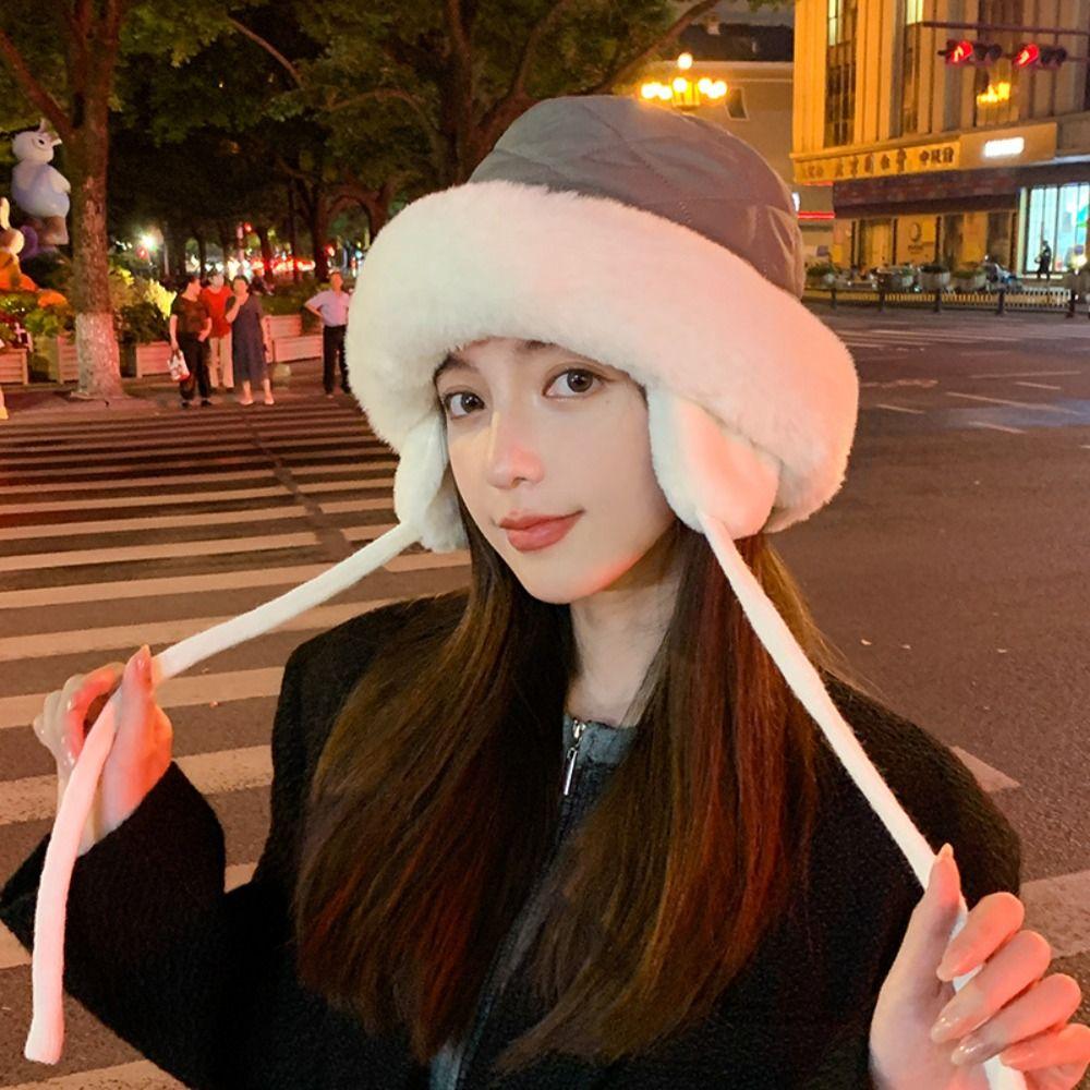 Soft Ear Protection Hat Keep Warm Fisherman Cap Outdoor Women Winter Hat Autumn Winter