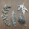 2pcs Charms Leaves Antique Silver Color Leaves Branch Charms Pendant Jewelry Leaves Charms For Jewelry Making