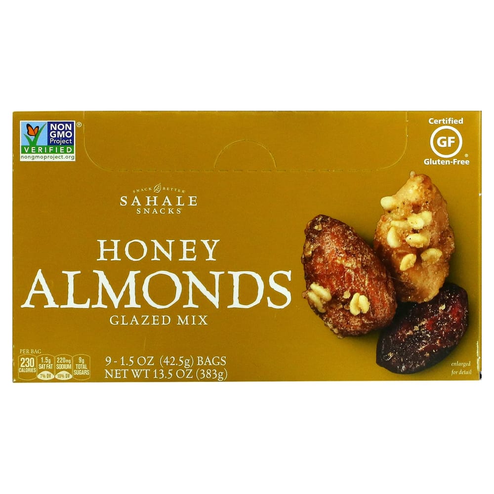 Sahale Snacks Glazed Mix Honey Almond 9-Pack (42.5g Each) 382.5g - 1 ea