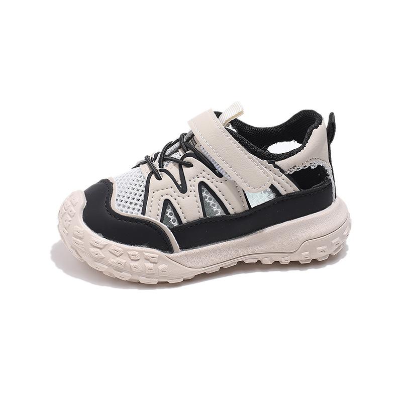 Boys Girls Sports Sandals Hollowed-out Breathable Kids Running Shoes Non-slip Toes Capped 2025 Summer New Students Sandas Soft