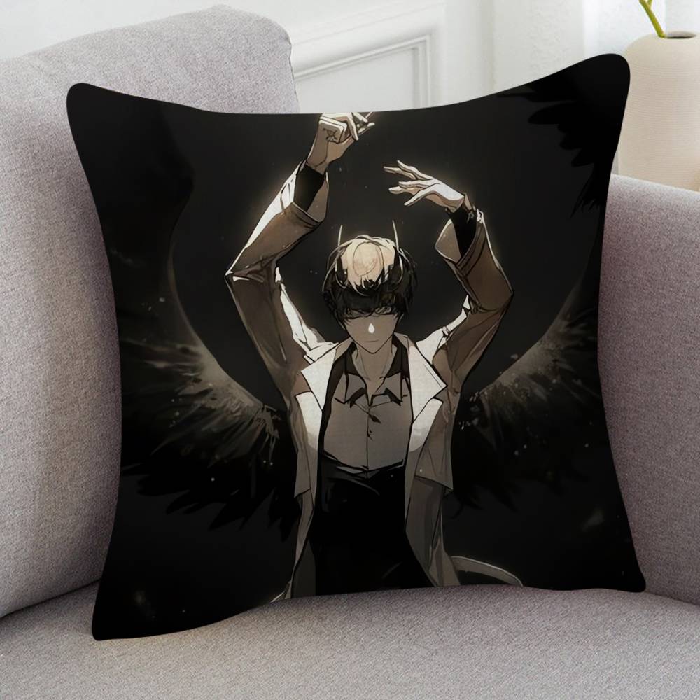 Anime Omniscient Reader Cartoon Series Square Pillowcase Soft Waist Sofa Cushion Cover Bedroom Room Pillowcase