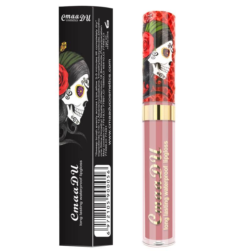 

CmaaDu 6-Color Skull Skeleton Matte Lip Gloss 05