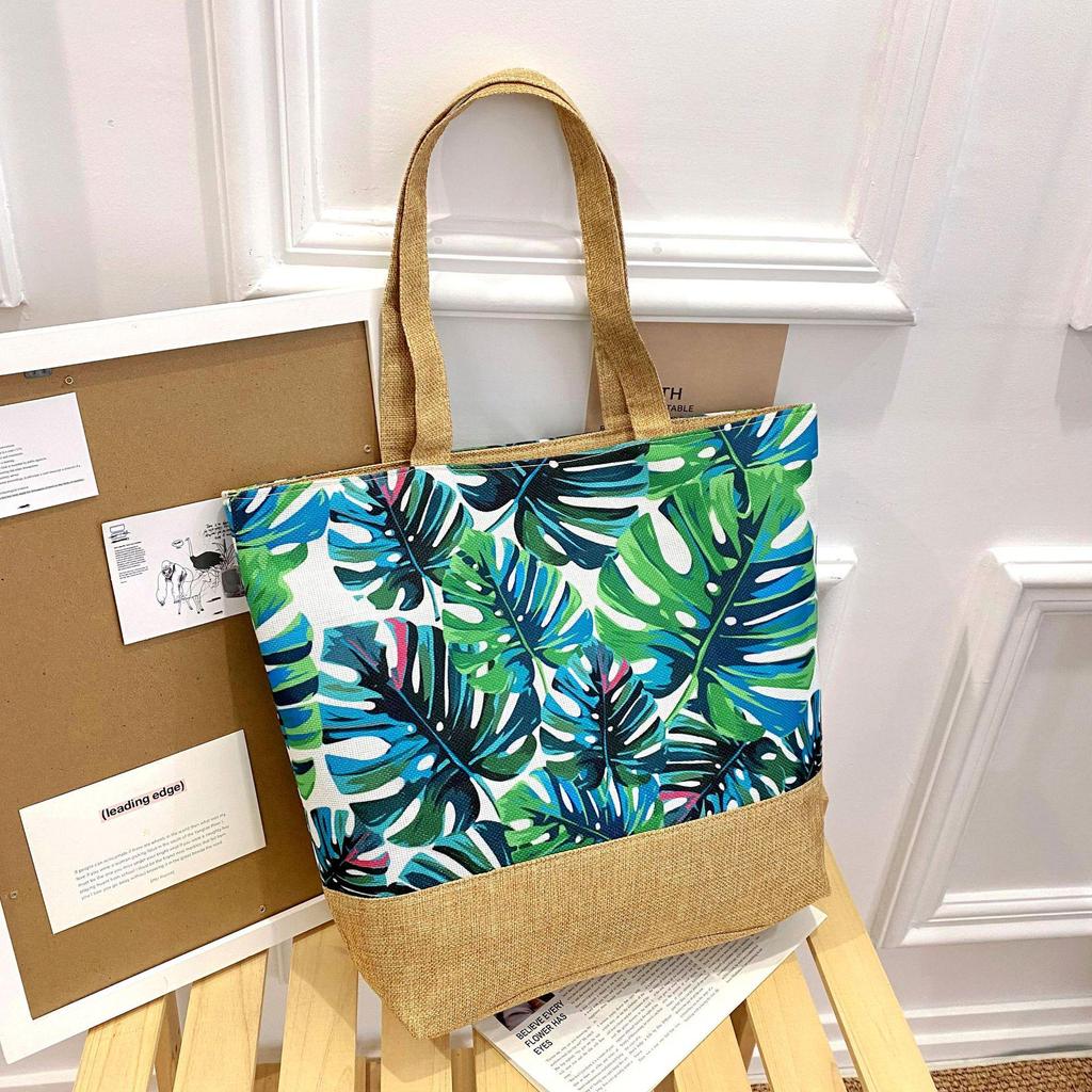 Women's Southeast Asian Literary Canvas Shoulder Bag