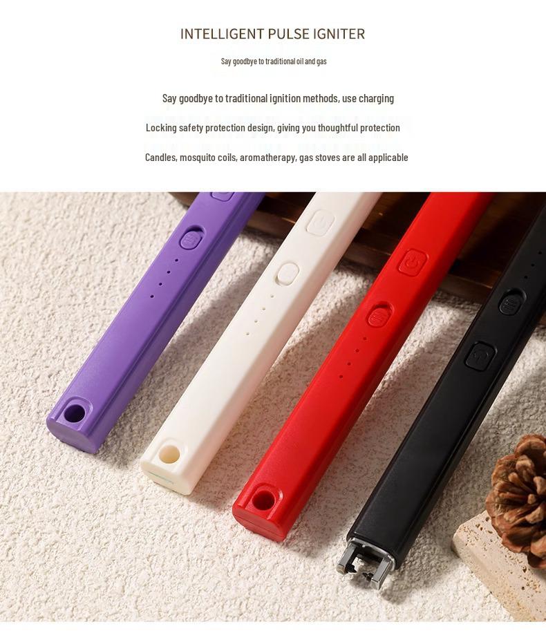 Rechargeable Long Handle Electronic Gas Lighter & Aroma Diffuser