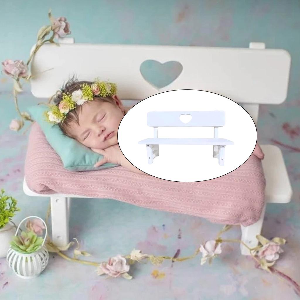 Massivholz Retro Kleine Bank Fotografie Requisiten Säuglingsfoto Posing Liegestuhl Baby Bank Aufnahme Requisiten Dekorationen