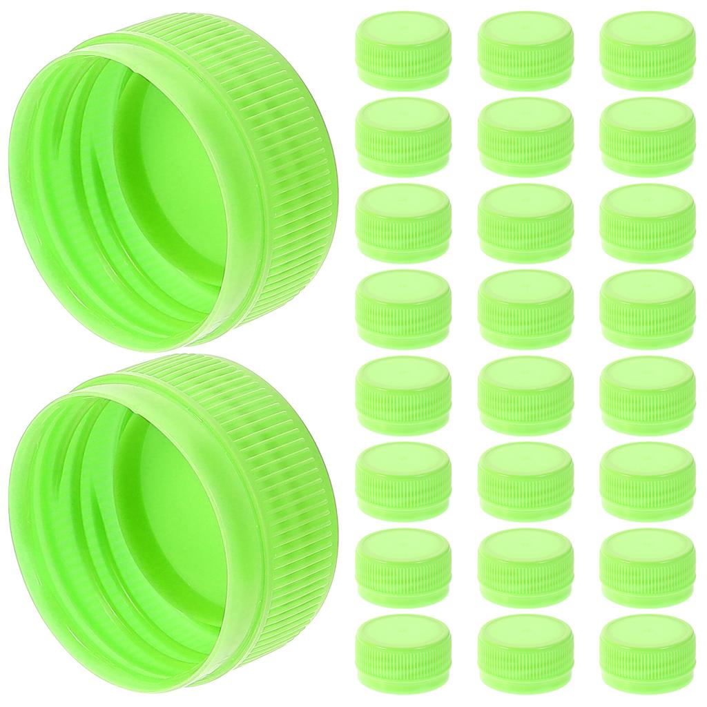 100pcs Plastic Caps Leak-Proof Water Bottle Lids For Diy Making Colored Bottle Covers Handcraft Accessories Kitchen