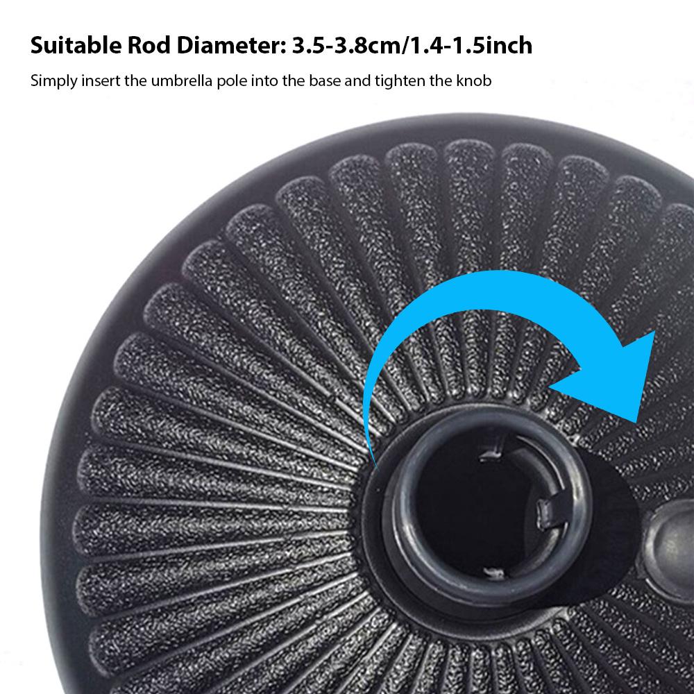 Umbrella Base Sand or Water Filled Base Portable Patio Umbrella Stand Courtyards Gardens Swimming