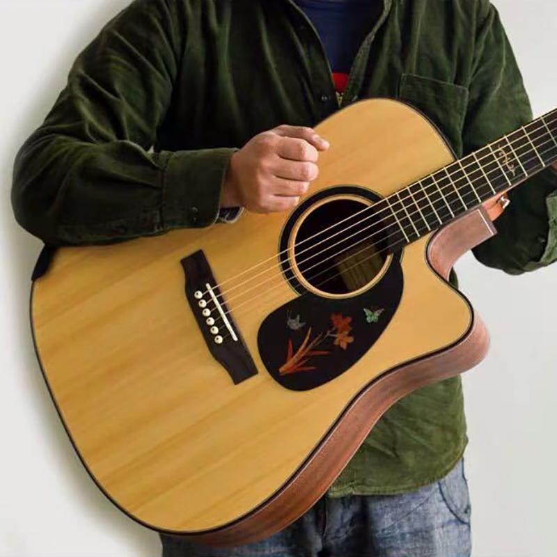 Redwood/Rosewood/Ebony Figured Solid Guitar Arm Rest Guitar Parts & Accessories