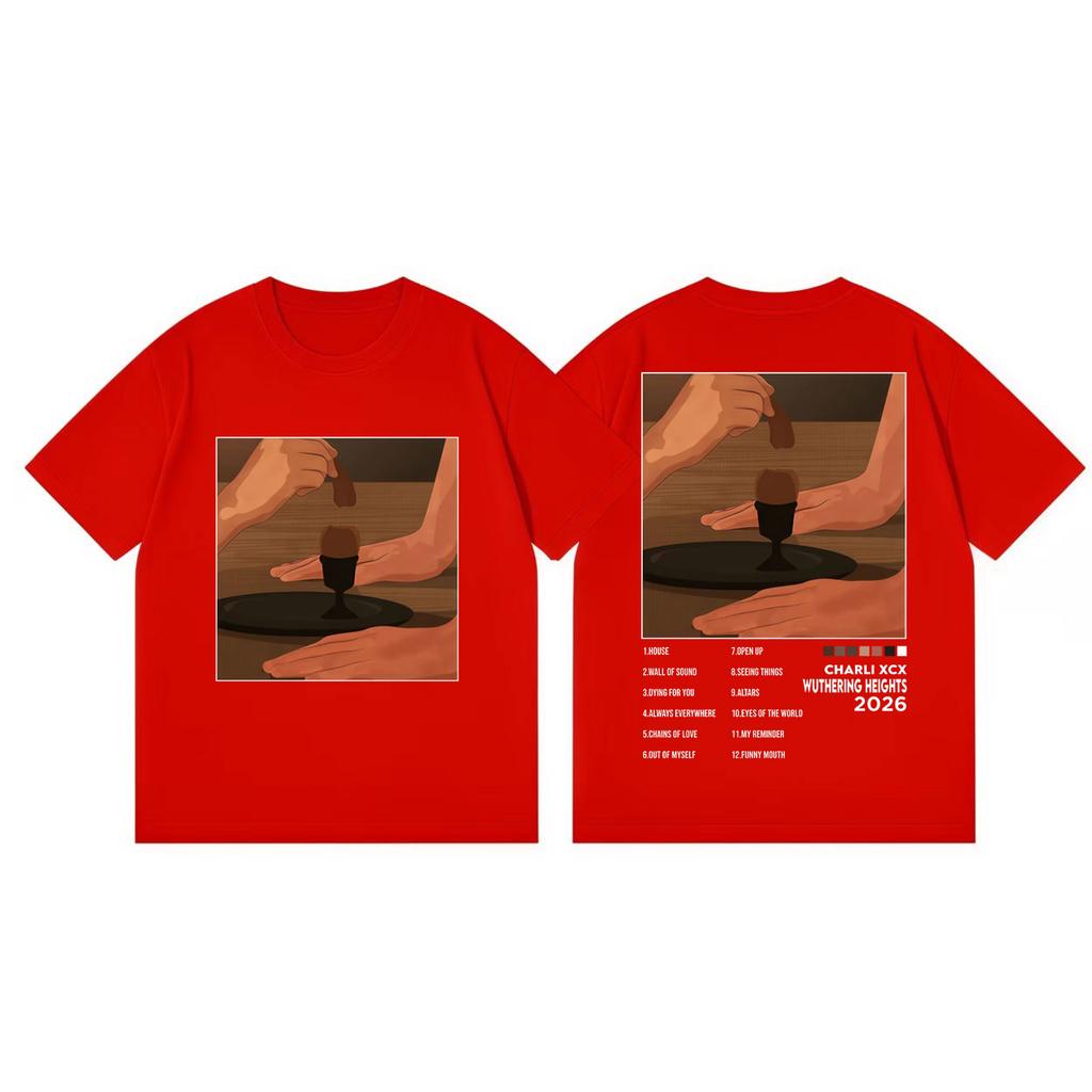 Sängerin Charli Xcx Sturmhöhe Grafik T-Shirts Hohe Qualität Mode Kurzarm-T-Shirt Unisex Damen Lässige Lockere T-Shirts