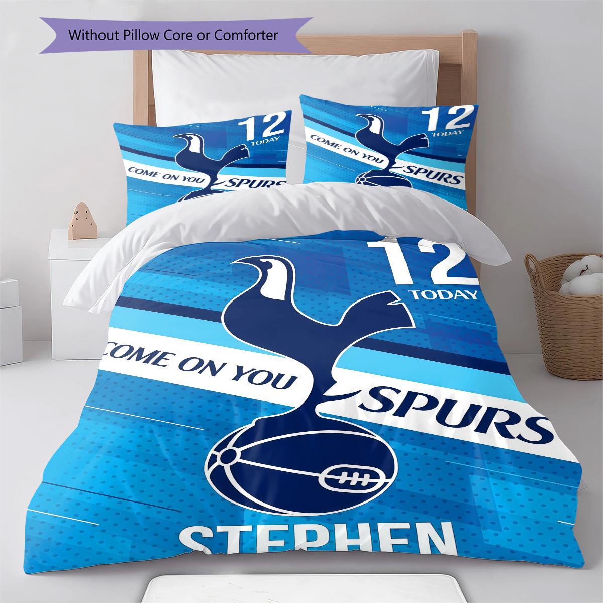 

Spurs logo Bedding Quilt Set Quilt Cover Pillowcase Home Decoration Birthday Gift (1 * duvet cover + 2 * pillowcase, without core) 135x200cm