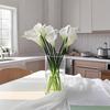 12 Stück Calla-Lilien Simulationsblumen mit PU-Haptik, Geeignet für Hochzeit, Heim- und Bürodekoration, Frühlingsarrangement, Blumendekorationen