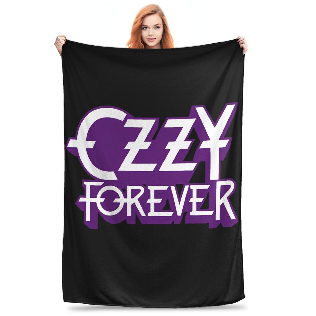 Black Sabbath Ozzy Osbourne Deka Back To The Beginning Tour Teplá plyšová přehozová deka Pro domácí dekoraci Cestování Kancelář Flanelová