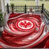 Měkký podlahový koberec Eintracht Frankfurt Fotbalový vzor Plošný koberec Dekorační podložka Pro výzdobu domácí místnosti