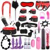 SacKnove  Soft Nylon Luxury 26pcs Alternative Set Implementos De Tied Gear Sex Toys Restraint Bondage Kit for Adult