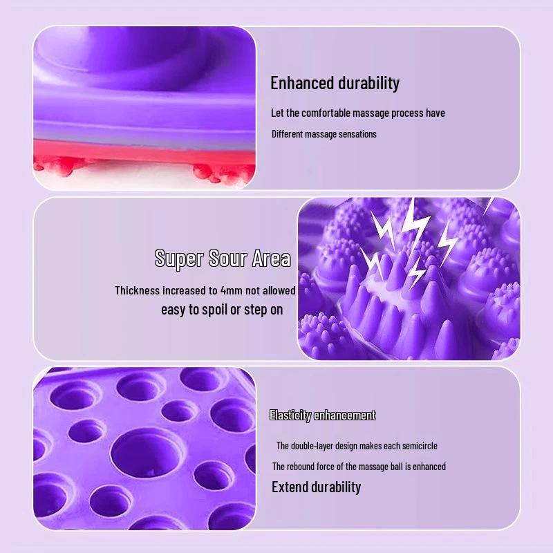 55cm Round Indoor Slow Jogging Acupressure Foot Massage Pad for Sole Meridian and Toe Relief