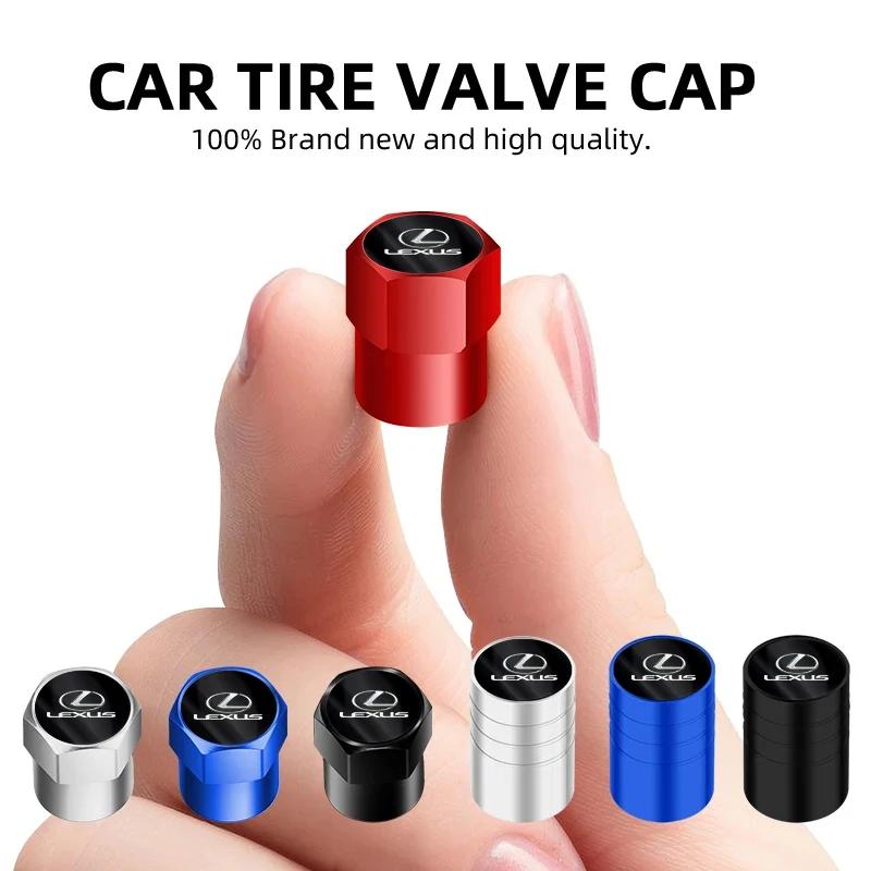4 vnt. automobilio ratlankių padangų ventilių dangtelių dulkių priedai, skirti „Lexus ES240 ES250 ES350 IS250 IS300 RX270 NX300 RX300 RX350 SL430 CT200“