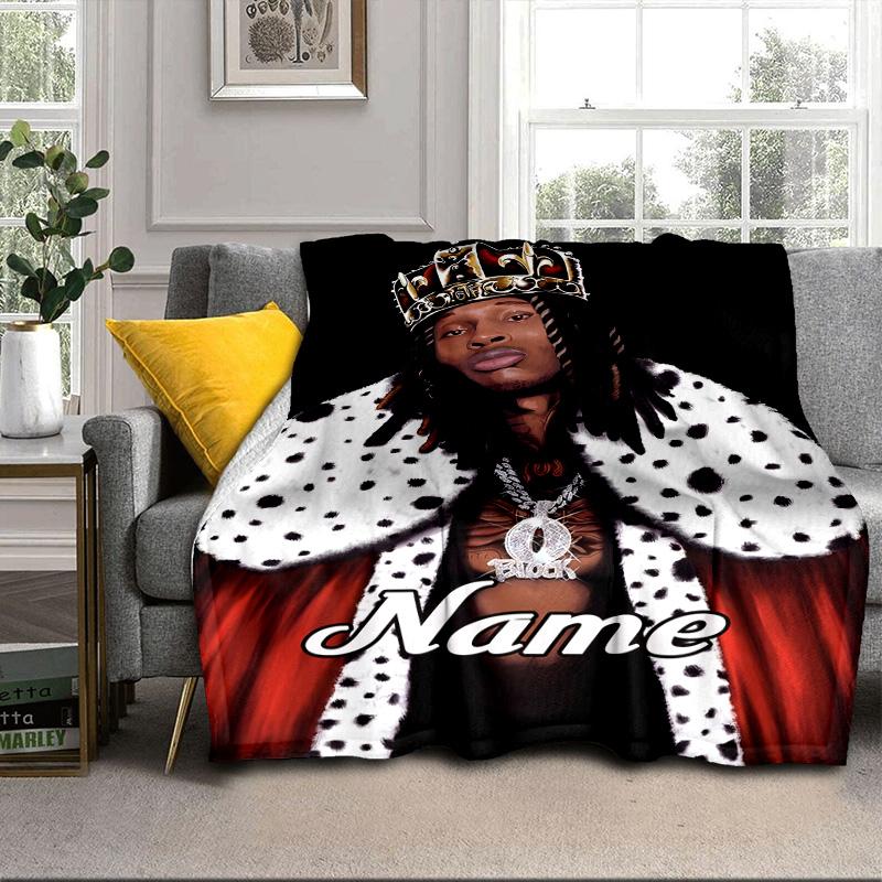 Custom Name Von Collage Artwork Blanket bed sofa Blanket Flannel Blanket for Camping, Hiking, Picnic Essentials,gift for family and friends