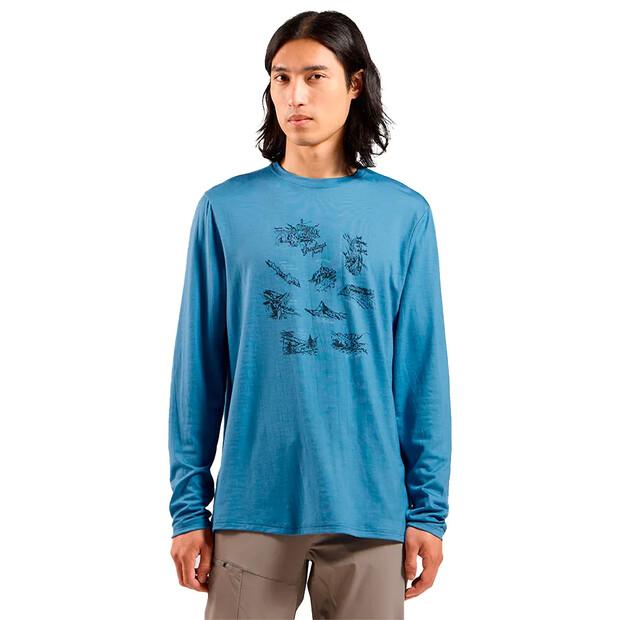 

Odlo Базовый слой с длинным рукавом Merino 200 Tourist S