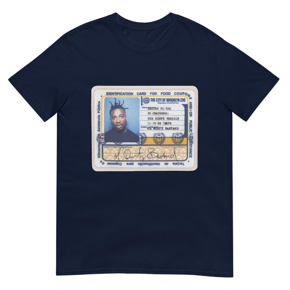 Odb Id Card Ol Dirty Bastard Wu Tang Clan Nyc Papl1384 Tshirt S