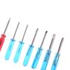 7 Pcs/Set Blue 45Mm X 3Mm Mini Small Cross Screwdriver Set Repair Tool