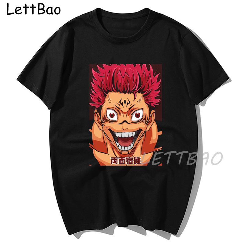 Tops Anime Jujutsu Kaisen Sukuna T Shirt Women Cute Streetwear Harajuku Loose Japanese Tshirt Short Sleeves