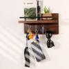 Soporte de Madera para Llaves y Correo para Pared Decorativo con 5 Ganchos para Llaves Organizador de Correo de Pared con Estante Colgador de Llaves para Decoración del Hogar
