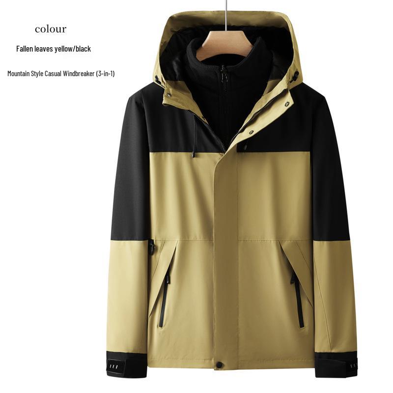 

Водоотталкивающая куртка для альпинизма «три в одном» со съемной флисовой подкладкой M