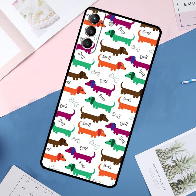 Dachshund Teckel Dackel Dog Case For Samsung Galaxy S22 S23 S24 Ultra S9 S10 Plus Note 10 20 Ultra S20 S21 FE Cover