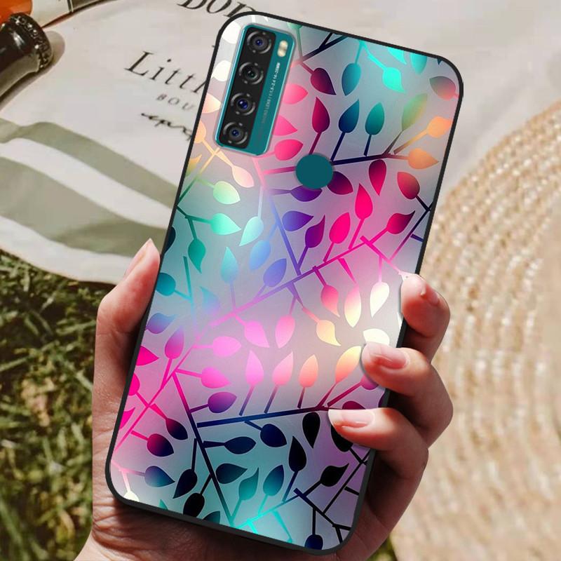 Para TCL 20 SE Funda Silicona Lobo León Genial Suave Cubierta de Teléfono para TCL 20 SE Funda 20SE 6.82'' Funda Linda TPU Coque Protectora 2021