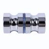 Aluminum Alloy Door Handle 1.1" Dia Single Glass Door Knob Bathroom Shower Cabinet Handle w/ Screw Home Hardware