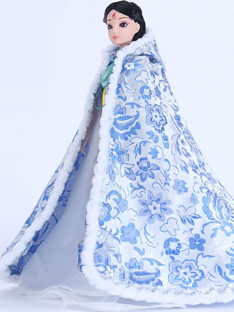 

Китайский плащь для куклы синий