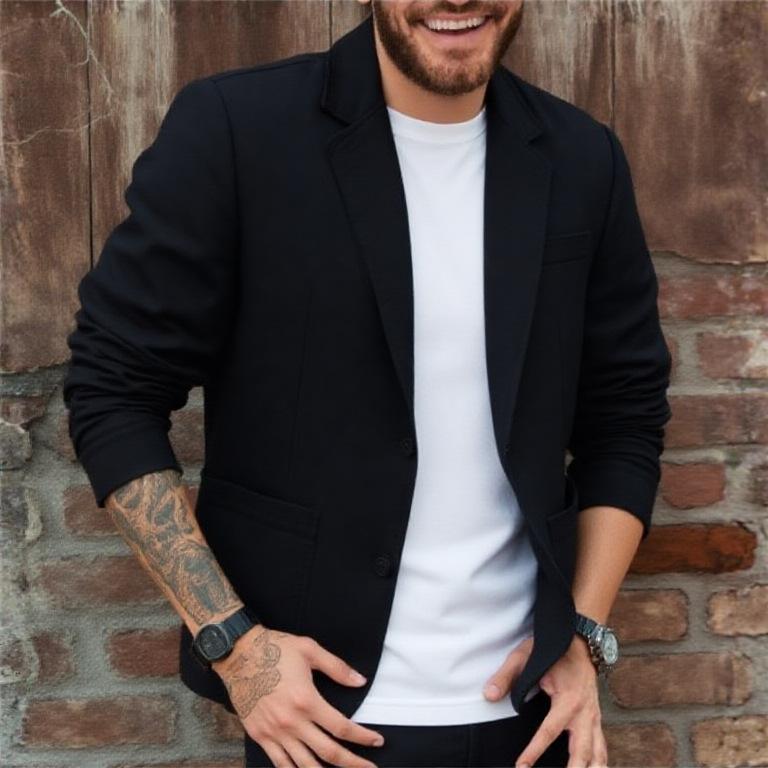 Giacca Blazer Suit da Uomo Traspirante in Lino e Cotone per Uomo Cappotto per Estate Business Abbigliamento Maschile Leggero