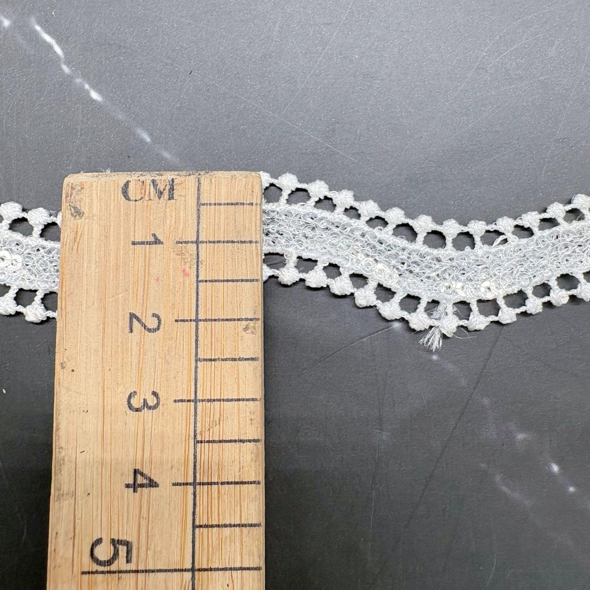 

Одежда Аксессуары Дом Женское Нижнее Белье Лолита Лента Аксессуары Полый Полиэстер Вышивка Кружево из Бисера 1.8CM Polyester Sequin Lace