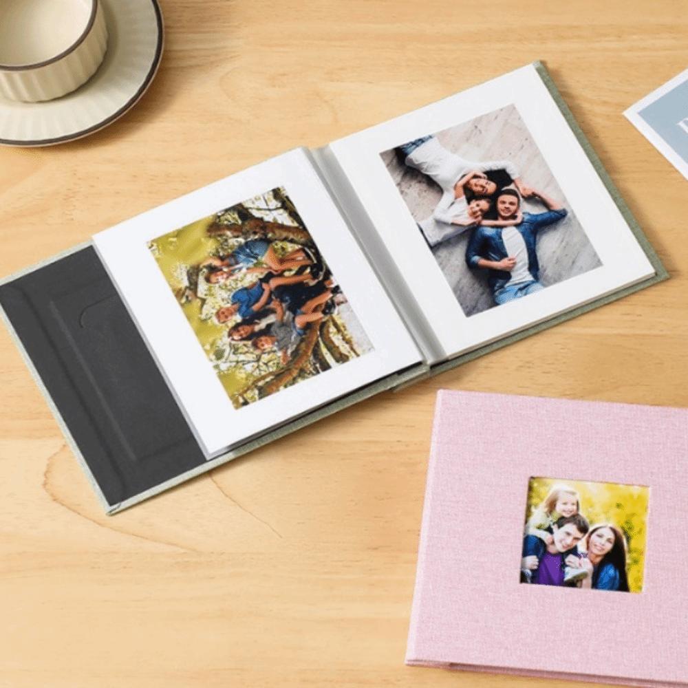 9.06x9.84in Self Adhesive Photo Album Grey Memory Book Album DIY Scrapbook Album  For Baby