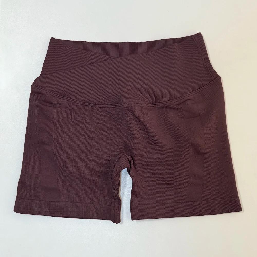 Women's High Waist Hip Lifting Yoga Shorts - European/American, Seamless, Three-Quarter Length, Perfect for Summer Sports