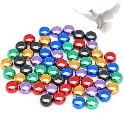 5 Adet Alüminyum Kuş Ayak Halkası İç Çap 8mm/10mm Güvercinler Papağan Kuş Dış Mekan Uçuş Eğitimi Tanımlama Yarış Malzemeleri