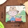 Portamonete Labubu mini borsa, porta carte per bambini, borsa portatile in PU per cuffie, piccola borsa portaoggetti da viaggio