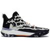 LiNing Blade 3 Shock Absorption Rebound Support Mid-Top Basketball Shoes Men Basketball Shoes Black White ABAS091-4