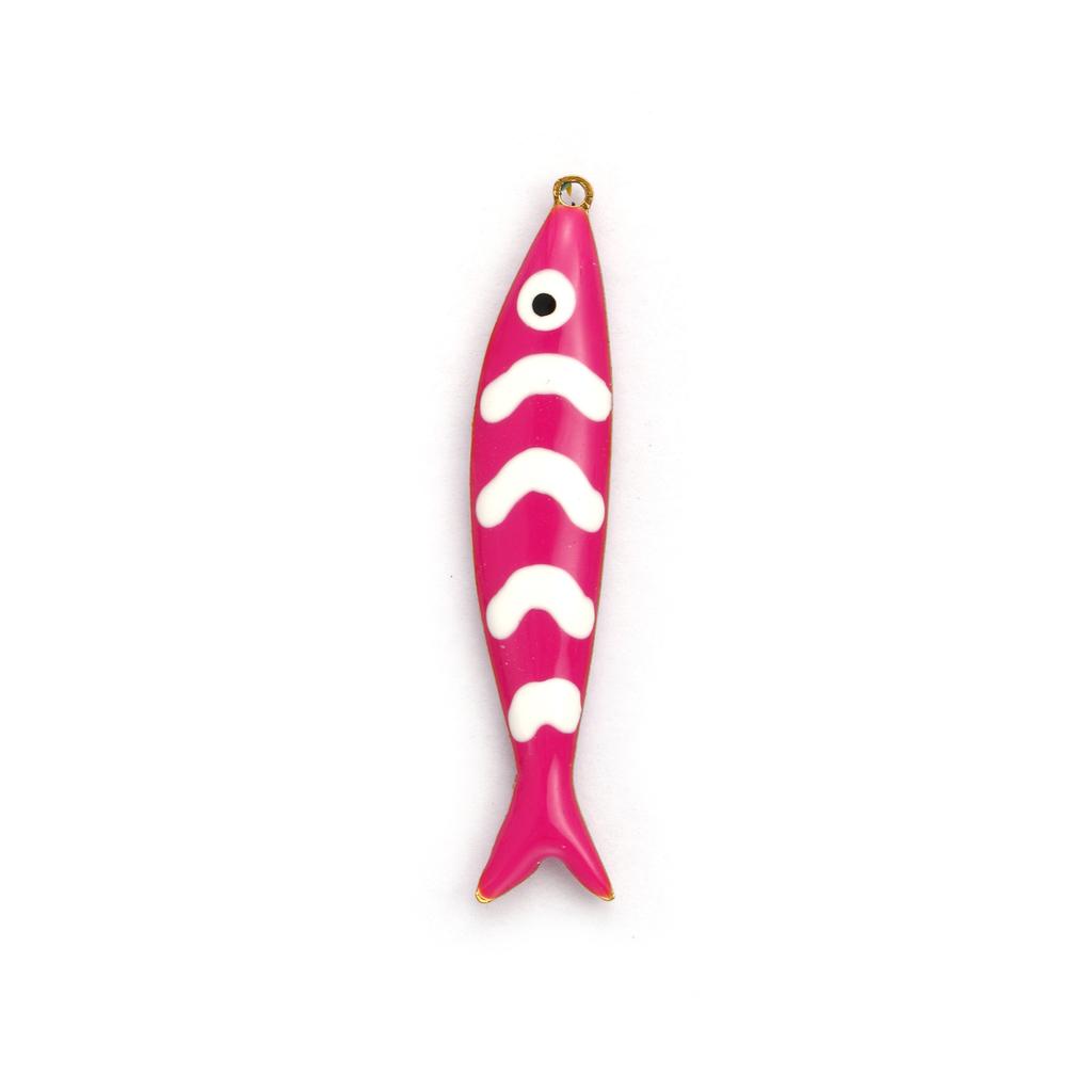 2 Stück 304 Edelstahl Meeres Schmuck Seestern Fisch Anhänger 18 Karat Vergoldet Doppelseitig Emaille Anhänger Für DIY Halsketten Herstellung