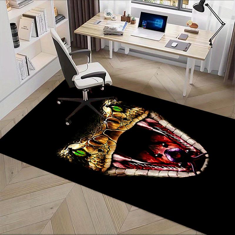 Snake Office Chair Mat: Office Carpet for Desk, Oversized Rug for Home Decor, Sofa Mat, Gift Idea for Any Room