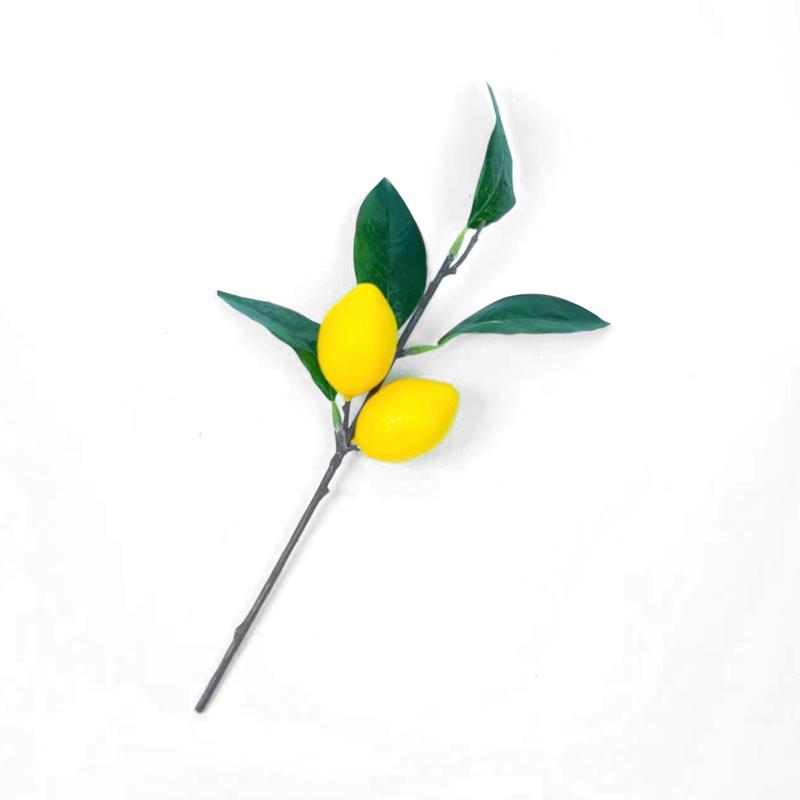 25CM Simulation Fruit Tree Branches and Leaves Hotel Greenery Living Room Model Room Ornaments