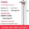 45°-75° CNC V-Shaped Dovetail Groove Milling Cutter with Inner Hole