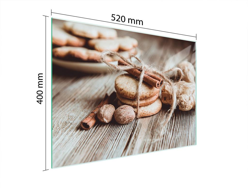 SZKLANA DESKA DO KROJENIA 52x40 CYNAMON