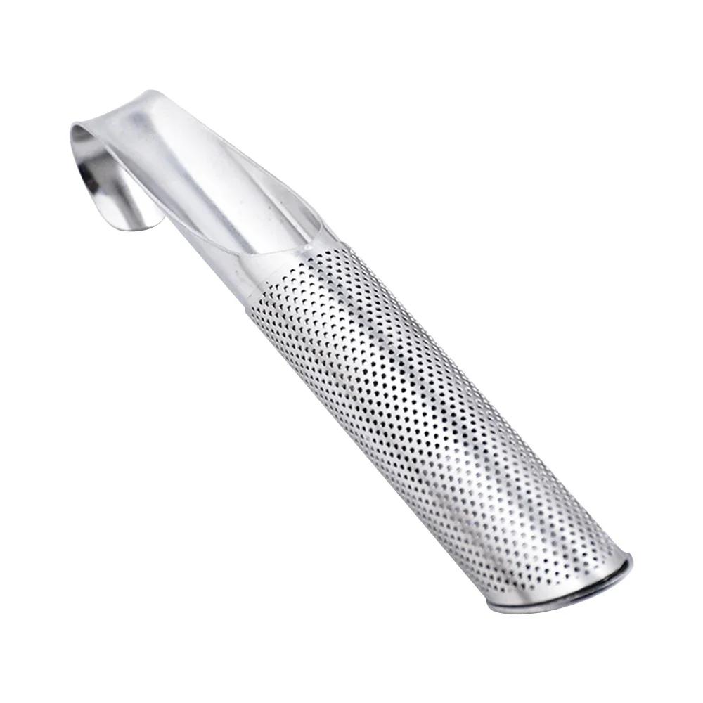 

Портативный домашний чайный аксессуар Фильтр из нержавеющей стали Чайник Трубчатый Дизайн Чайная ложка Заварник Длинная ручка Металлическая креативная чашка